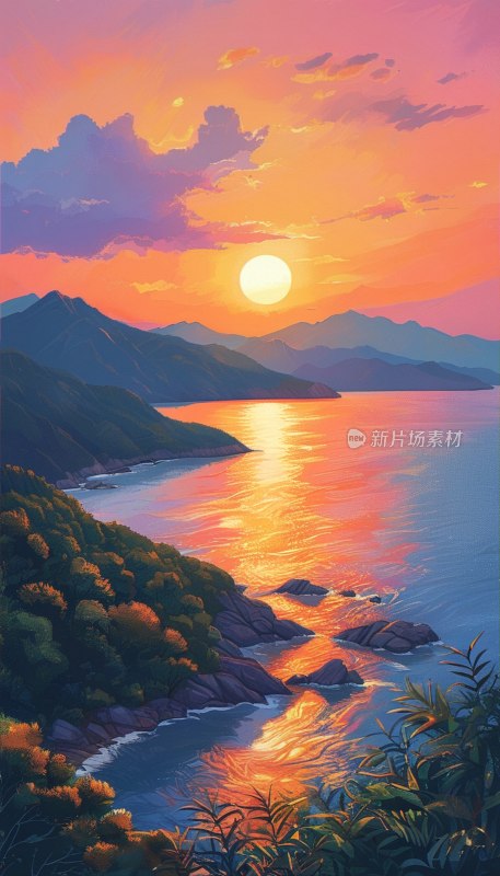 惠州南山日落美景