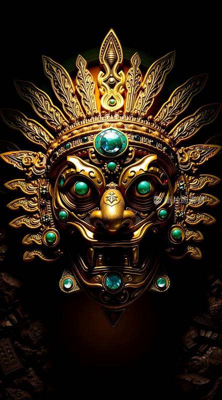 金碧辉煌的面具