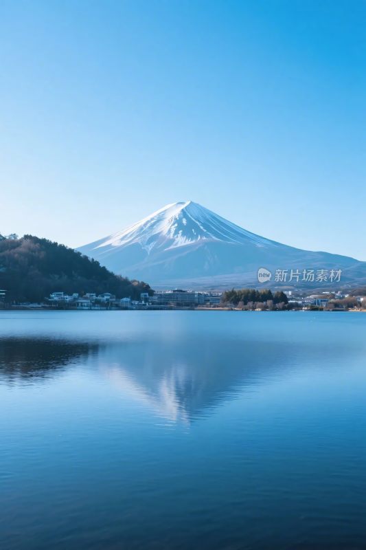 富士山湖景风光