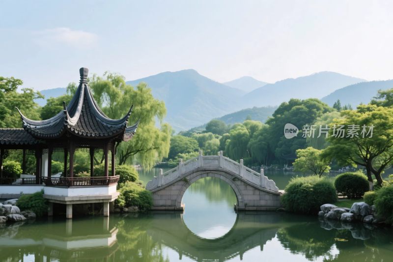 古典园林山水景观