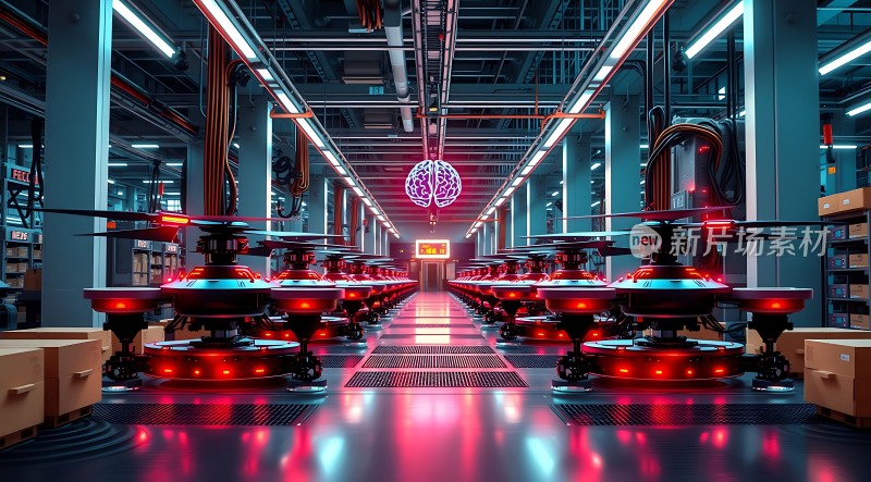 未来工厂智能机器人生产线