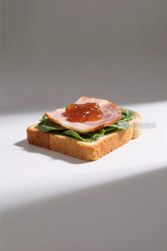 美食三明治特写