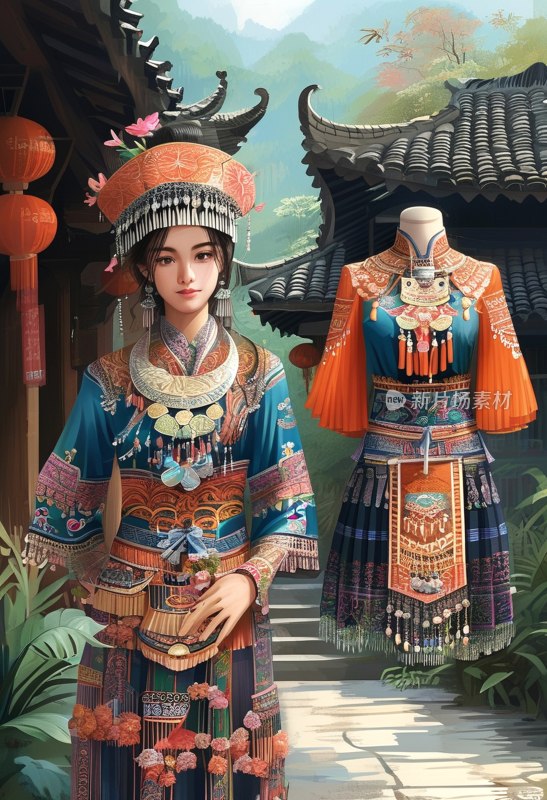 苗族服饰展