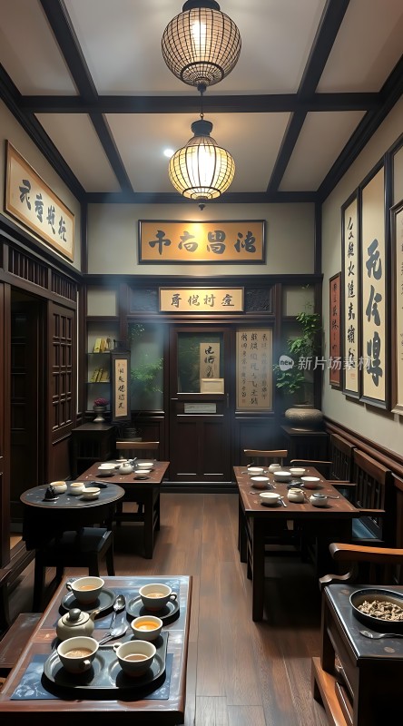 古风茶馆雅致环境传统韵味