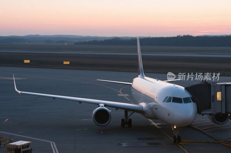 机场停机坪的飞机