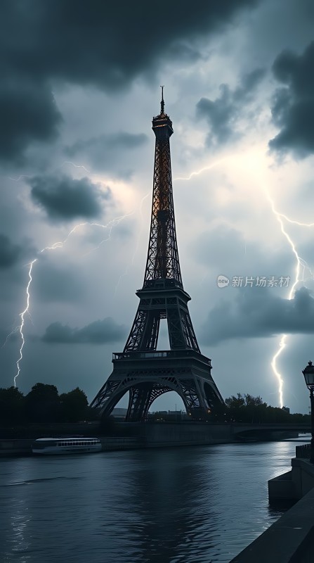 埃菲尔铁塔闪电奇观
