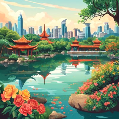 南宁南湖美景 南宁南湖美景