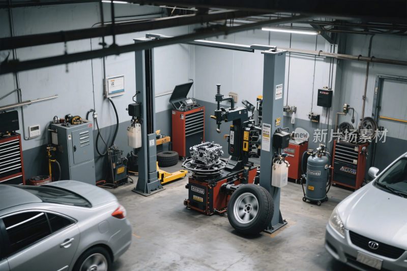 汽车维修车间场景
