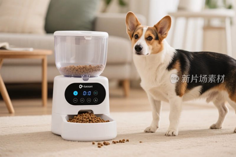 宠物喂食器与宠物互动