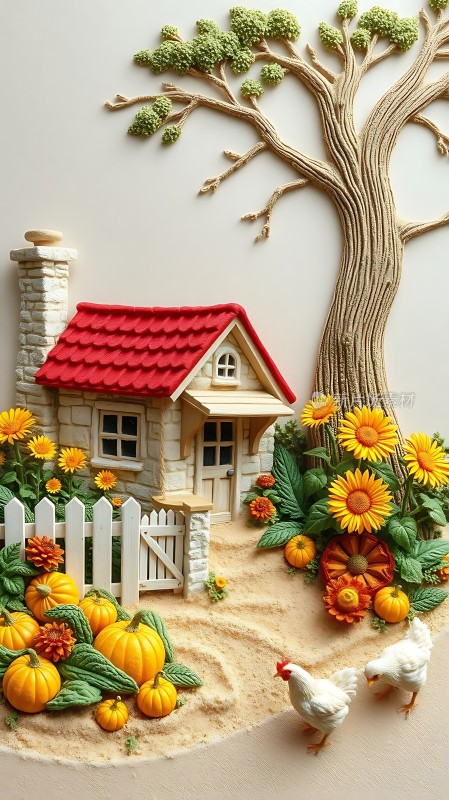 秋日小屋温馨家园