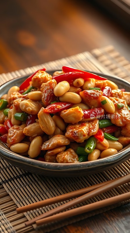 香辣鸡丁花生米