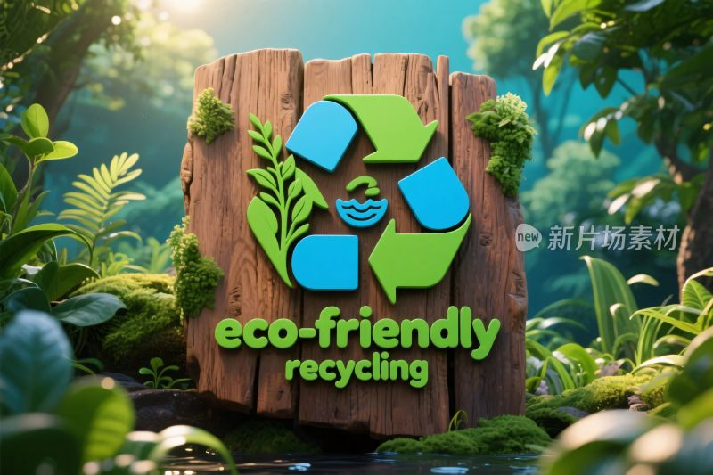 环保循环标识插画