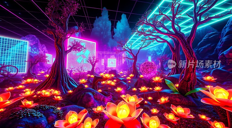 霓虹森林秘境探秘