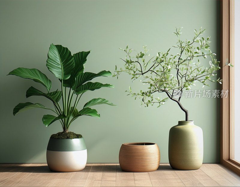 绿植花瓶家居搭配