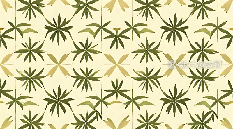 绿色植物图案背景