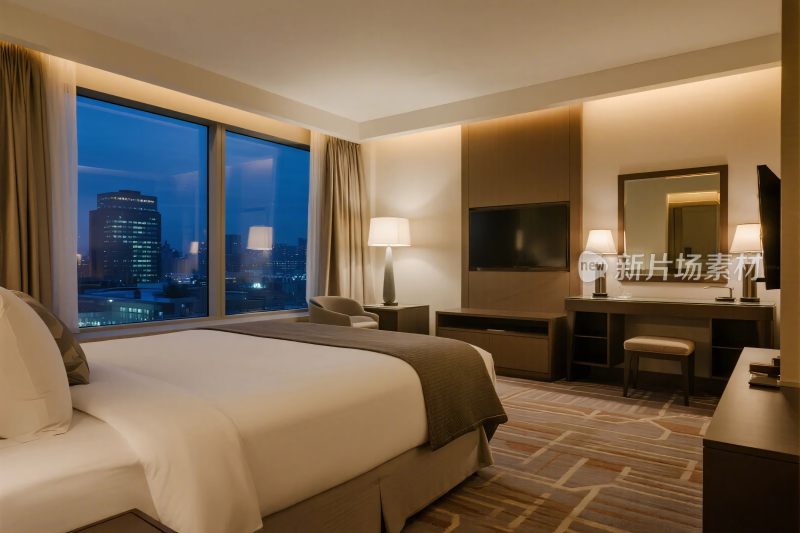 现代酒店客房景观