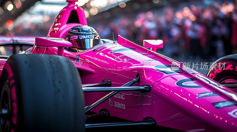 粉色赛车激情竞速