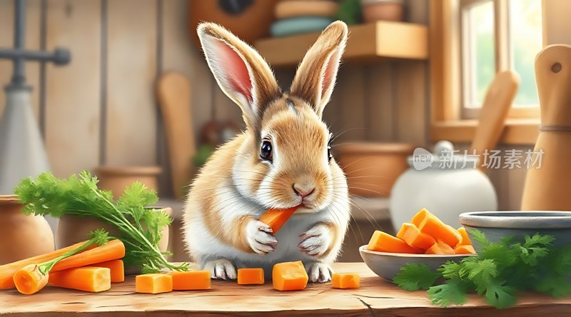 兔子吃胡萝卜