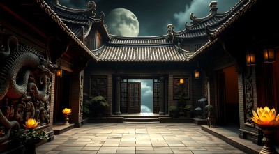 古宅夜月 古宅夜月