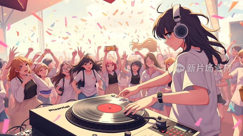 DJ少女引领音乐狂欢