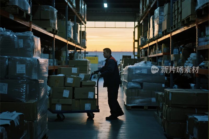 仓库货物搬运场景