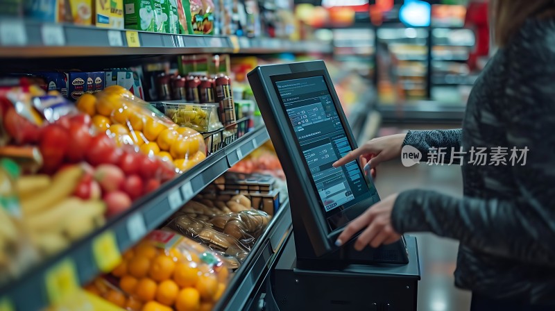 智能自助结账便捷购物新体验