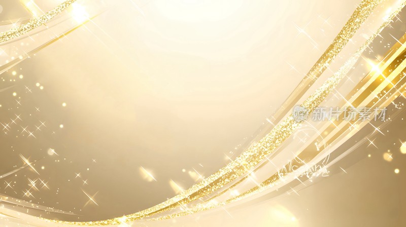 闪闪发光背景上闪耀着金色星星