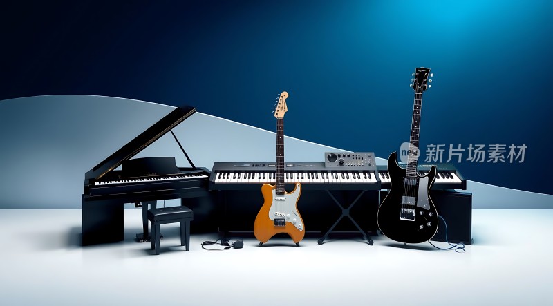 音乐盛宴钢琴、电吉他与合成器