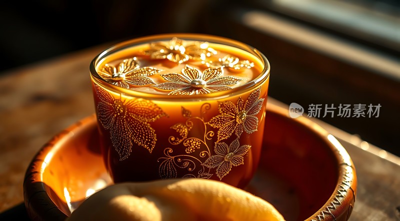 阳光下的花茶时光