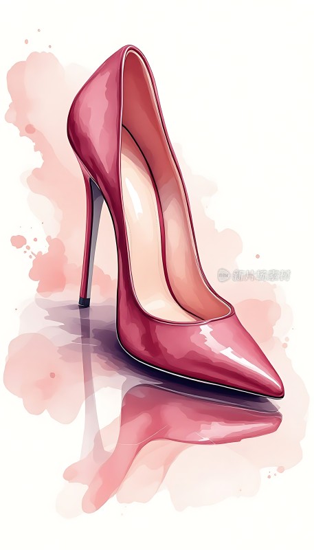 高跟鞋艺术插画