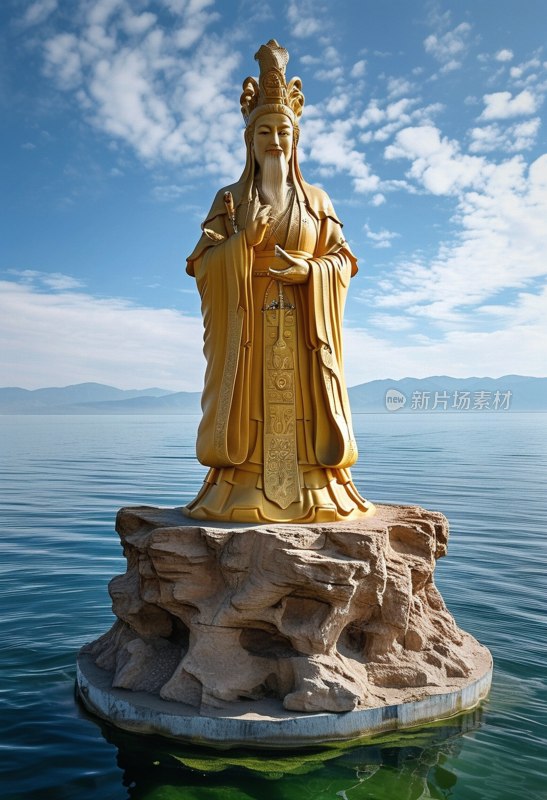 青海湖西王母塑像