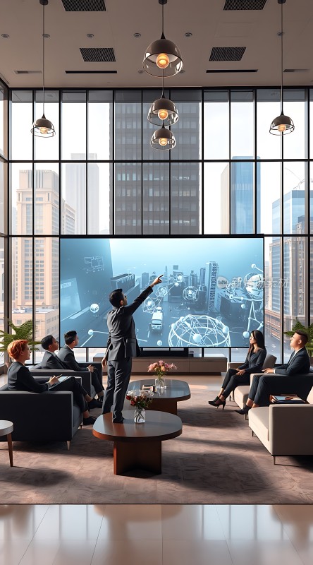 商务会议智慧城市未来规划讨论