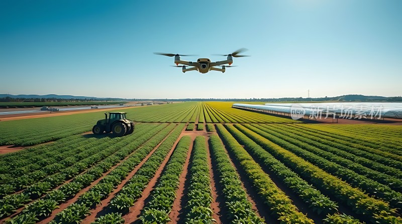 科技助力农业发展无人机与拖拉机协同作业