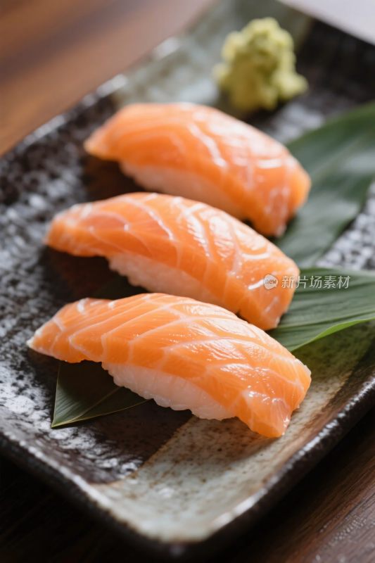 三文鱼寿司美食照片