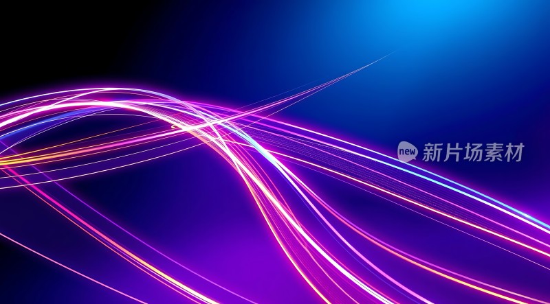 紫色光束交织的科技感背景