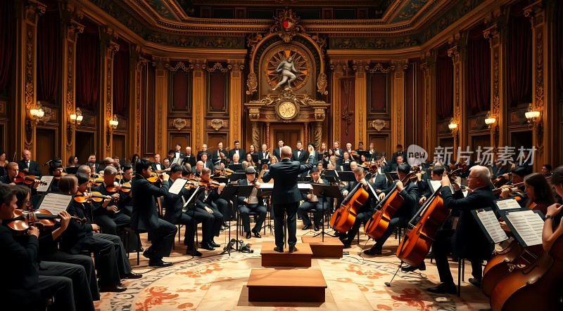 交响乐团演奏现场