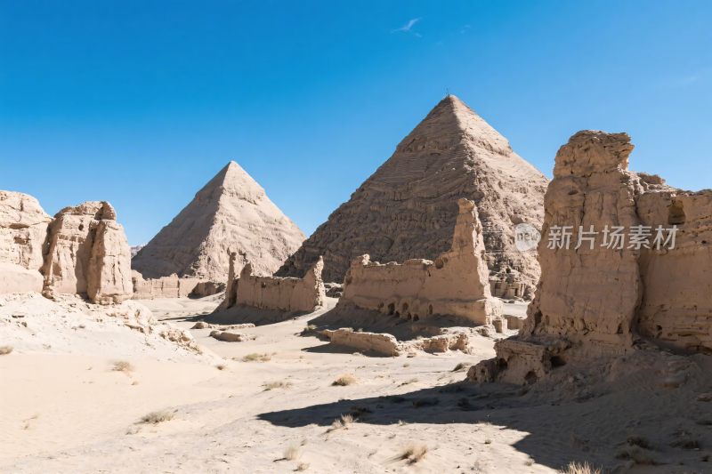 埃及金字塔古遗迹风景