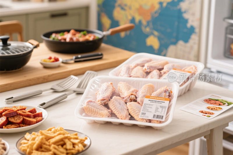 家庭烹饪食物展示图