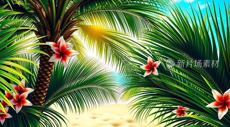 阳光下的热带风情