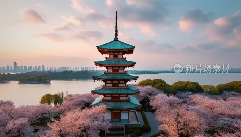 东湖樱园五重塔