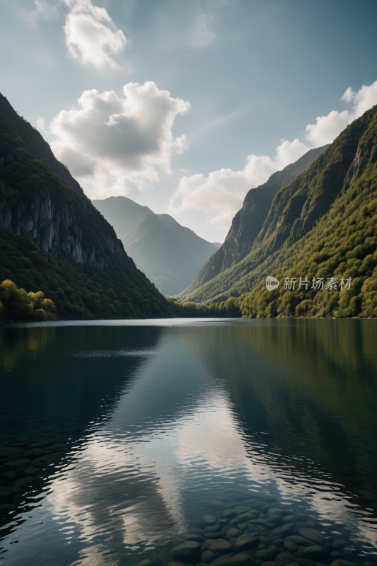 山和湖泊高清风景图片