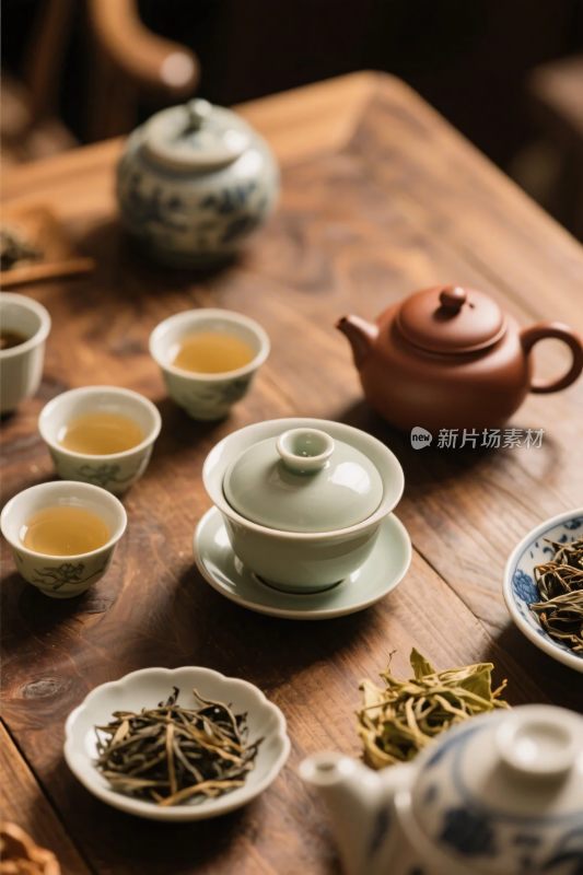 东方茶艺茶具场景