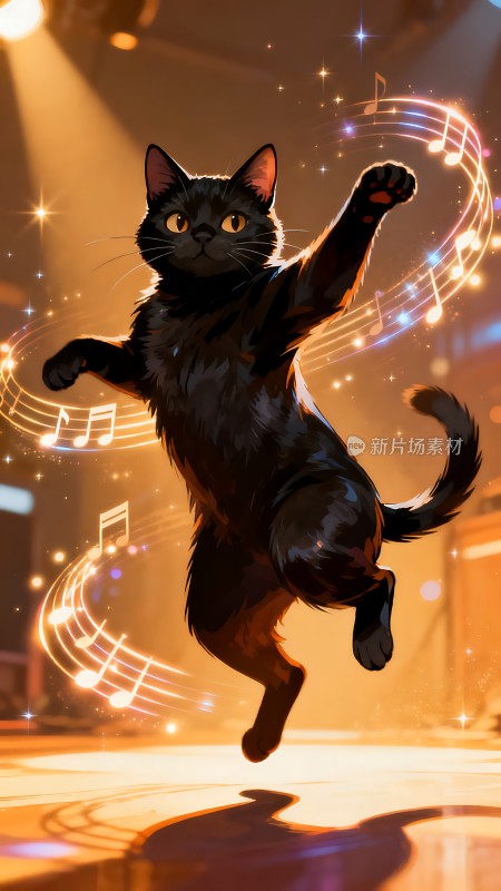 黑猫舞动旋律