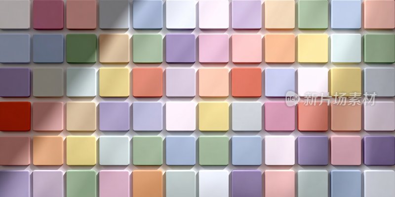 多彩方块排列背景图