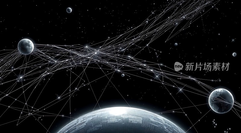 新片场素材星际网络连接