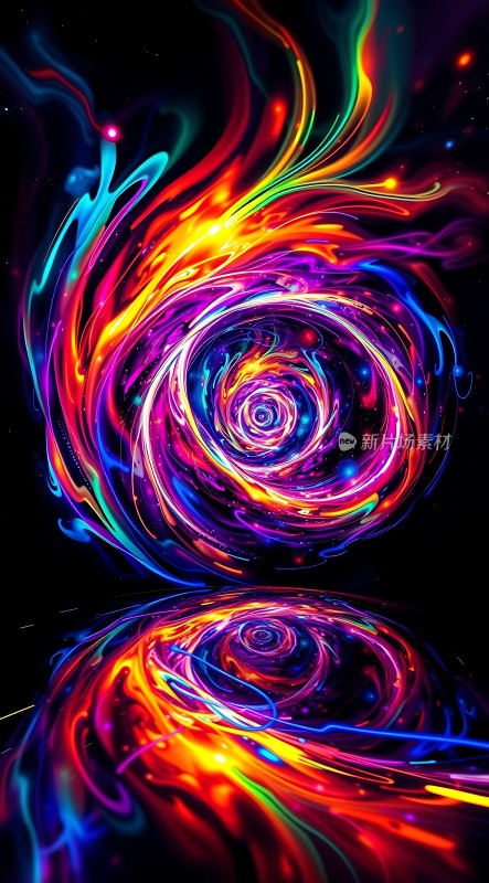 彩色漩涡世界