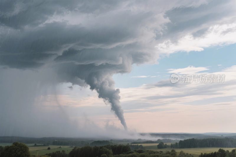 风暴与龙卷风自然场景