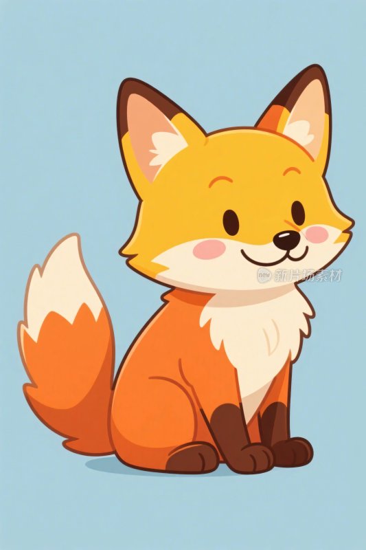 卡通狐狸插画