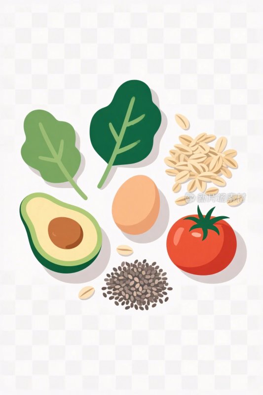 健康食材插画集合
