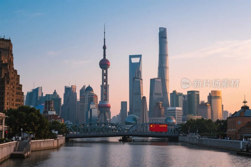 上海城市天际线景观